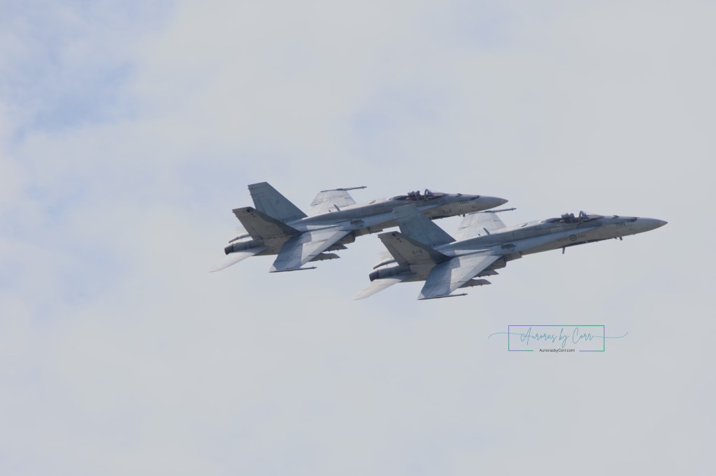 Two CF-18's take to the skies during the Cold Lake Air Show 2026