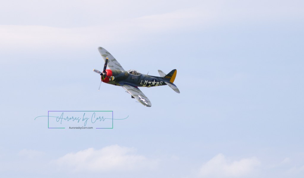 The heritage P-47 Thunderbolt takes to the sky at the Cold Lake Air Show 2026
