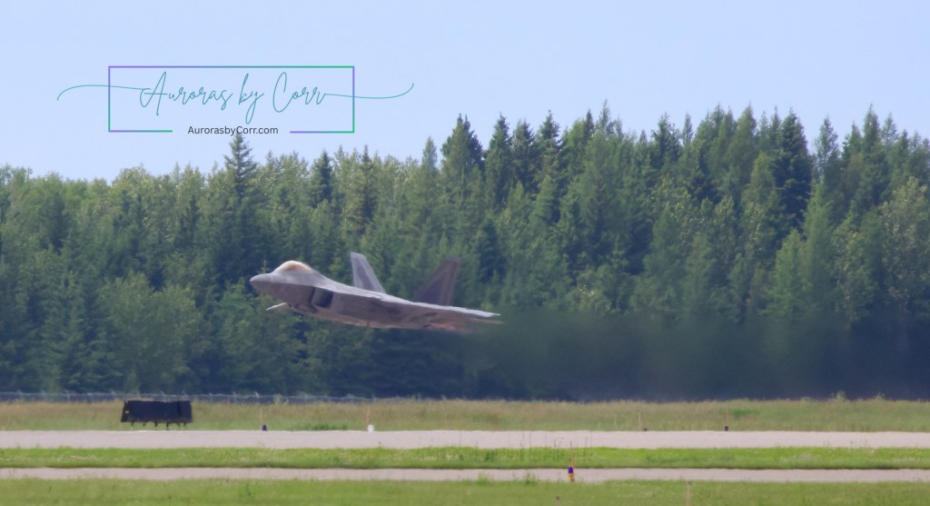 An F-22 Raptor Takes off at the Cold Lake Air Show 2026