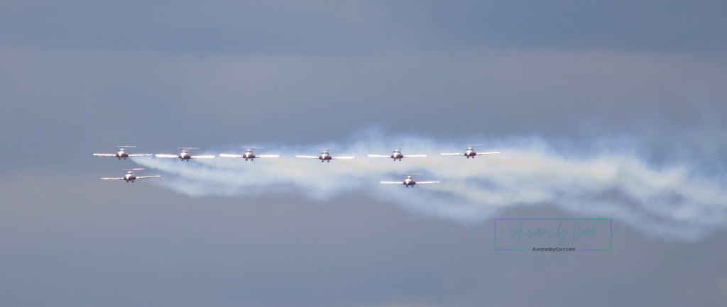 RCAF Snowbirds in formation at the Cold Lake Air Show 2026