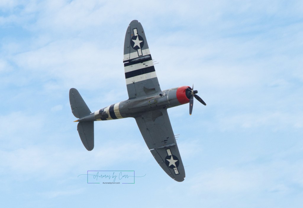 The Heritage P-47 Thunderbolt takes to the sky at the Cold Lake Air Show 2026